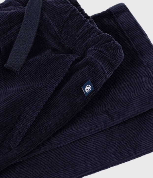 Petit Bateau - Pantalon droit enfant en velours