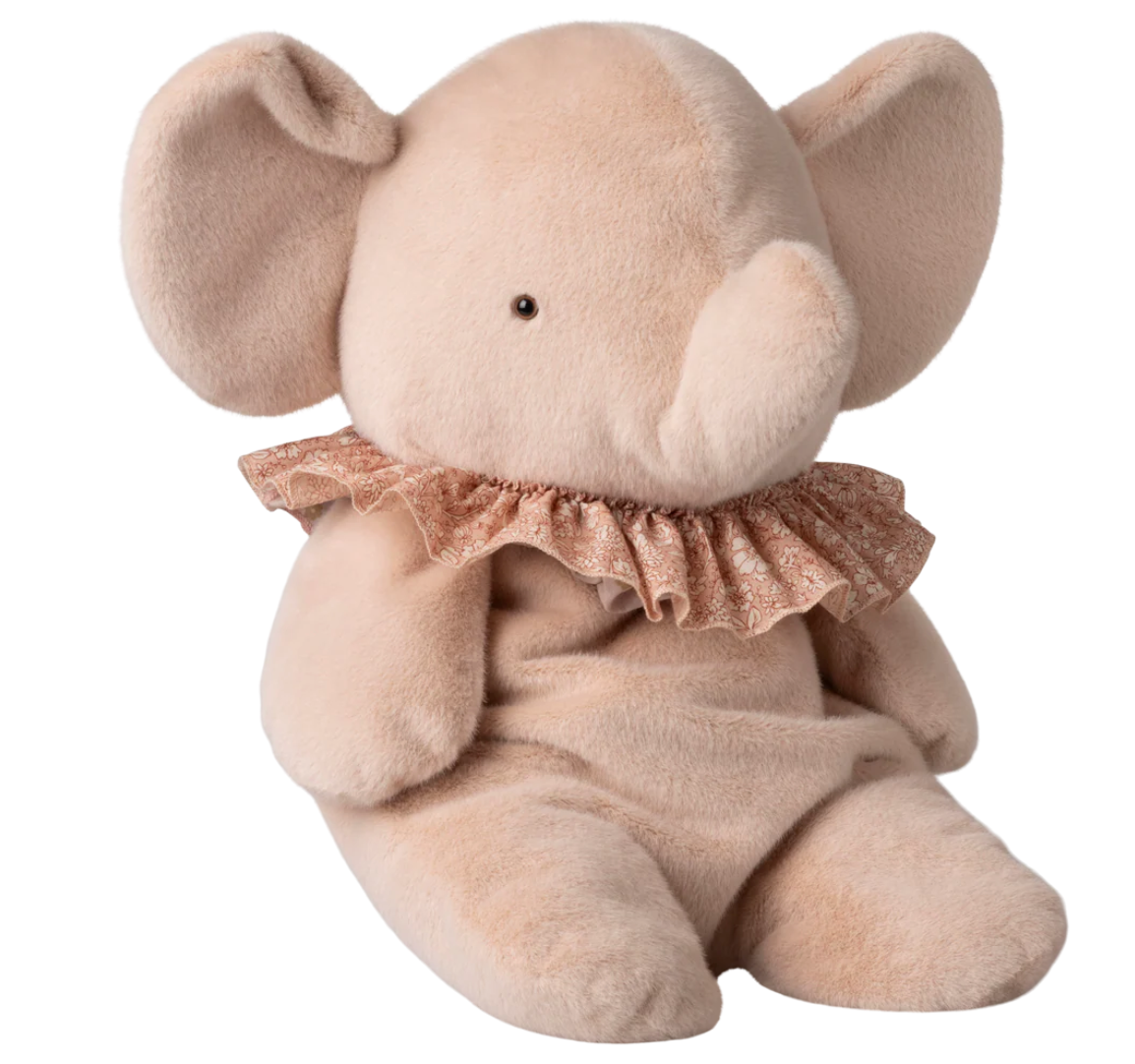 Maileg - Elephant Plush, Large - Powder