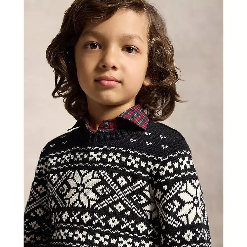 Polo Ralph Lauren - Pull en coton à flocons de neige