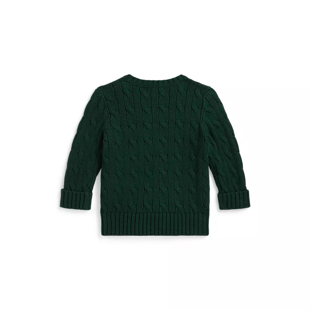 Polo Ralph Lauren - Cable-Knit Polo Bear Cotton Sweater