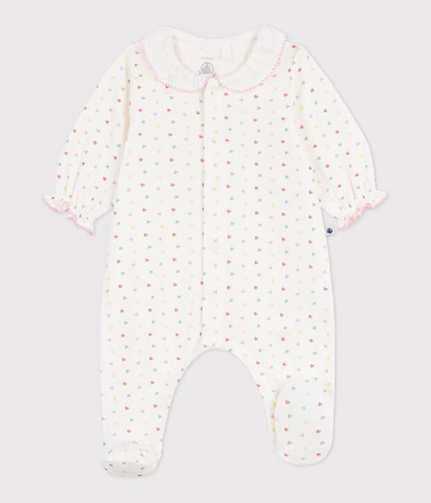 Petit Bateau - Hearts Sleepsuit Pyjamas