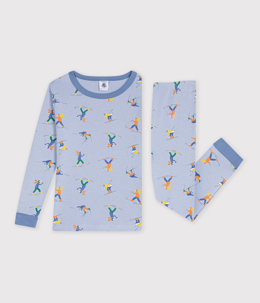 Petit Bateau - Pyjama très ajusté enfant en coton imprimé