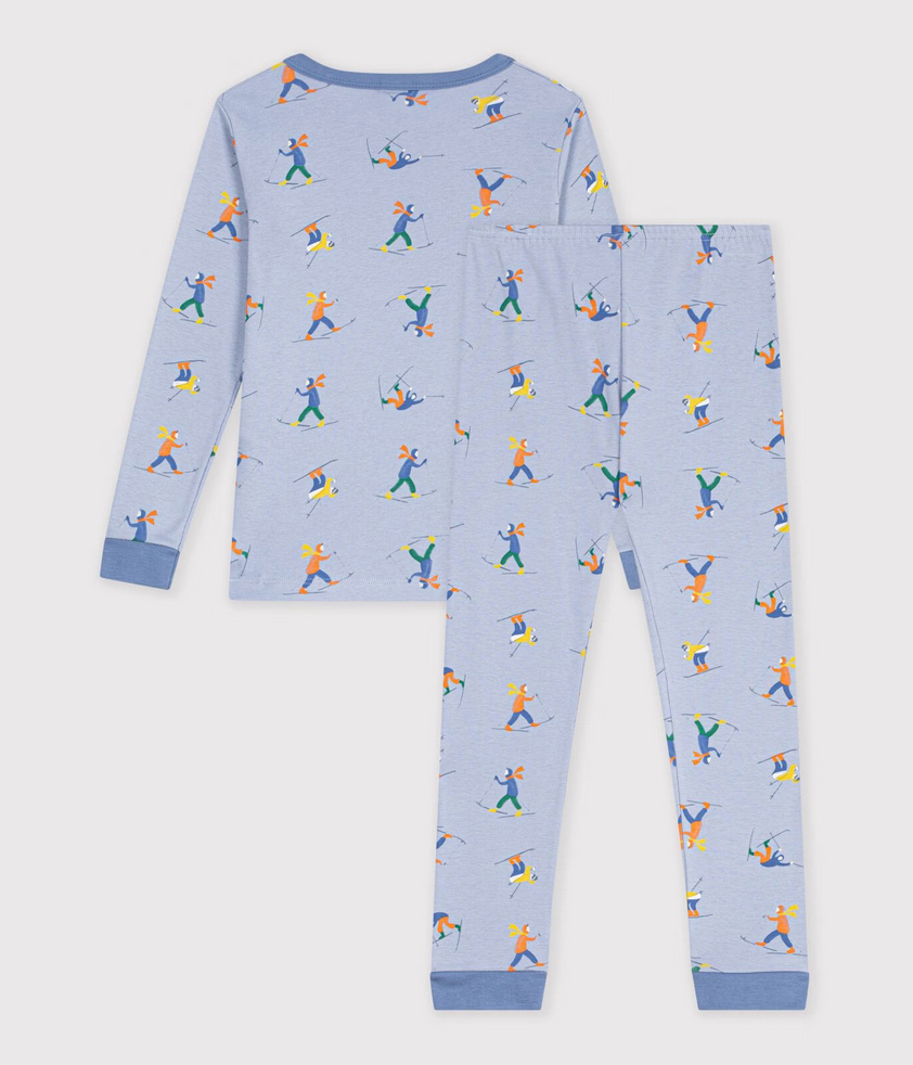 Petit Bateau - Pyjama très ajusté enfant en coton imprimé