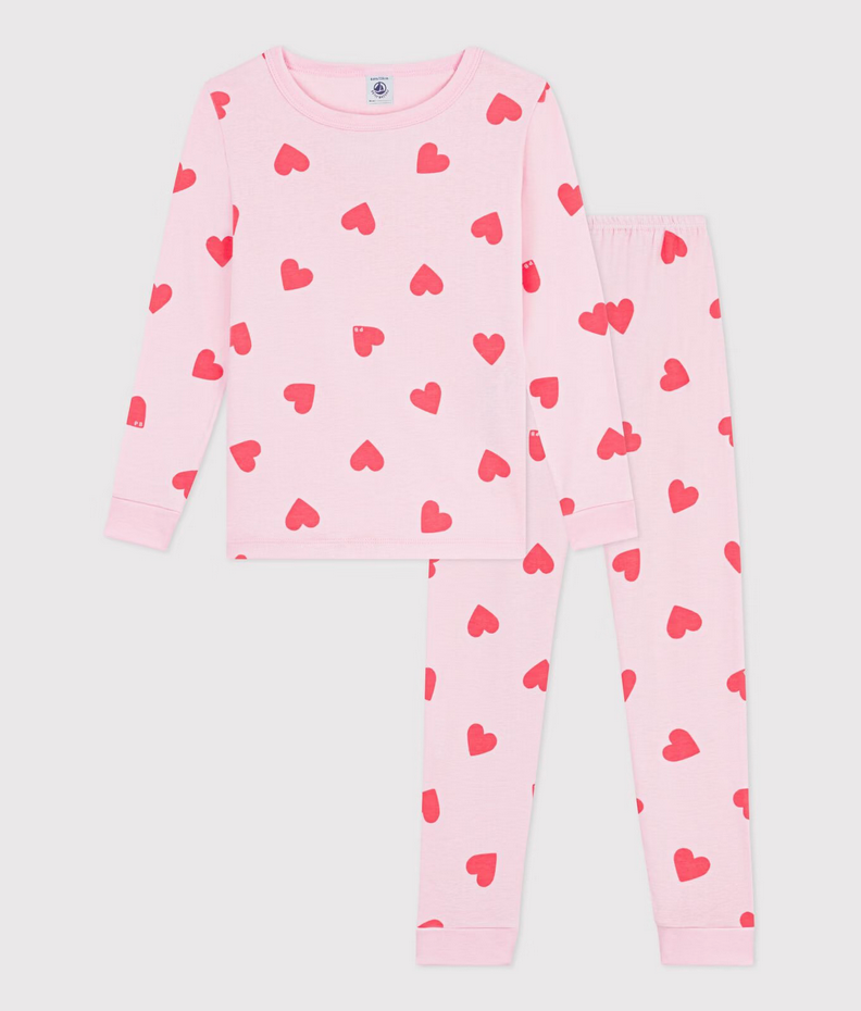 Petit Bateau - Hearts Pajamas 