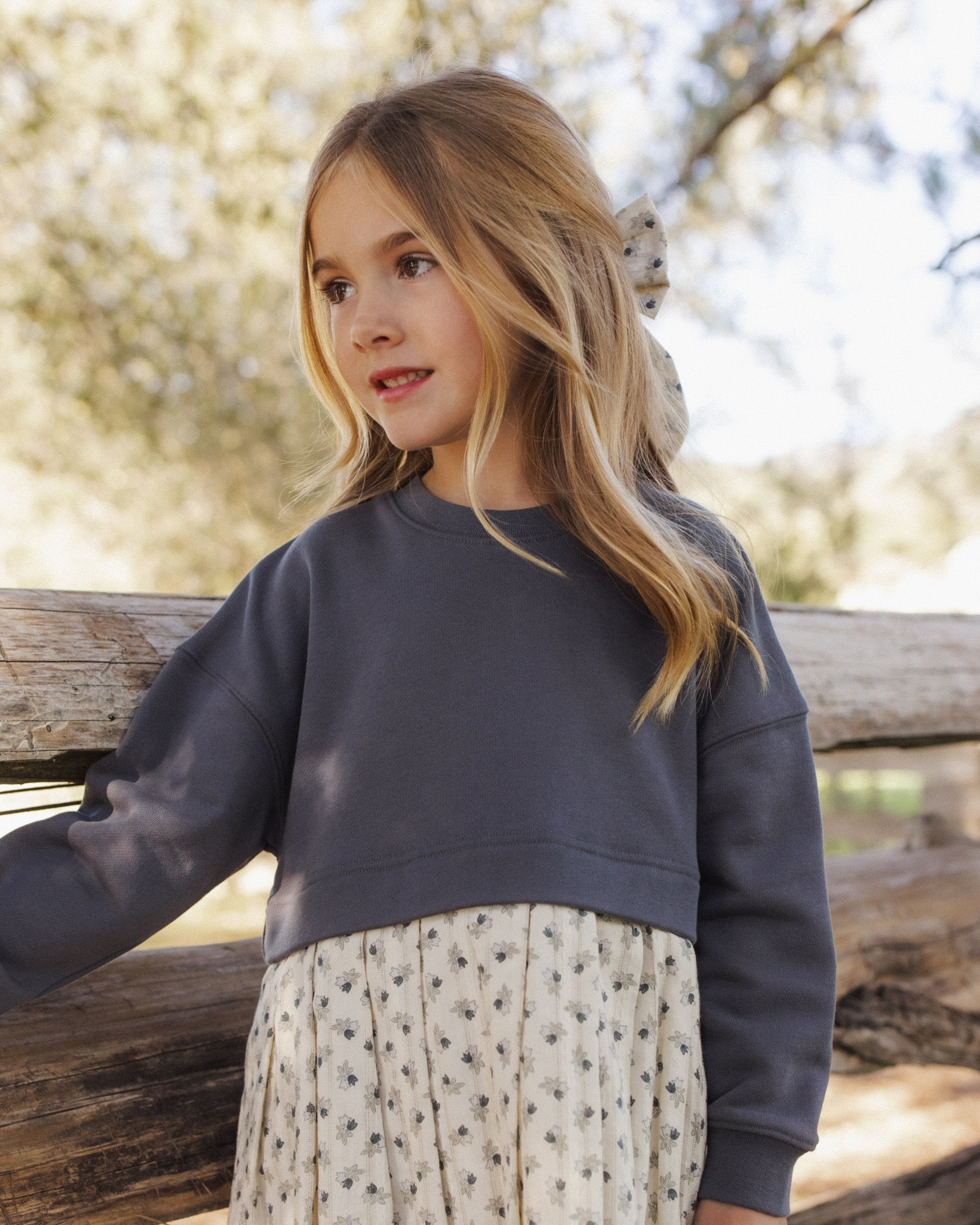 Rylee + Cru - Robe sweat à fleur Vintage