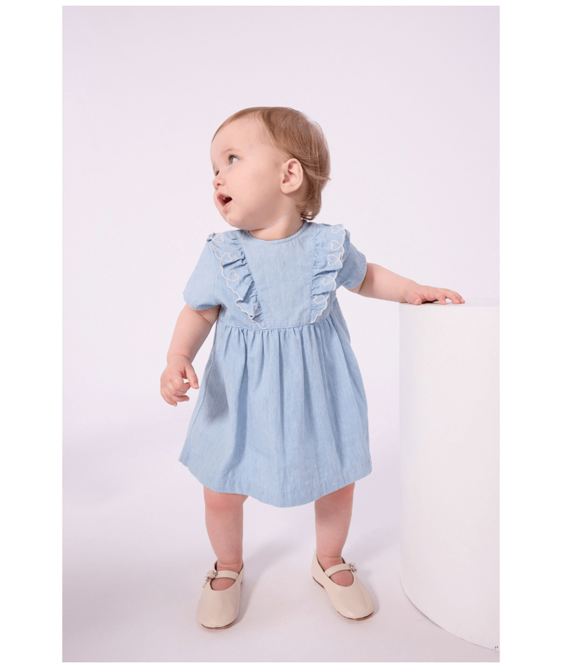 Petit Bateau - Robe Chambray (Bébé)