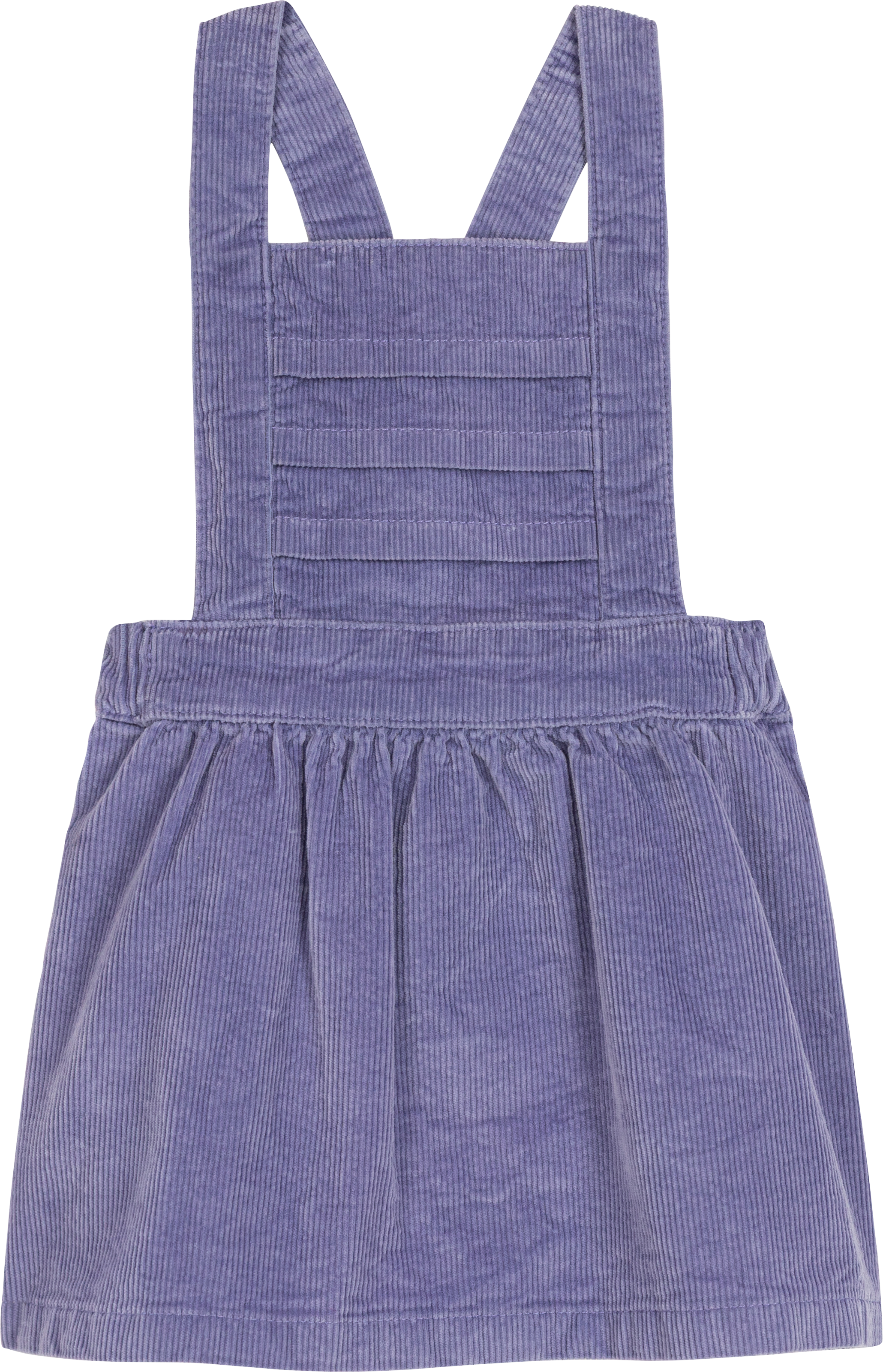Petit Bateau - Plain corduroy sleeveless baby dress