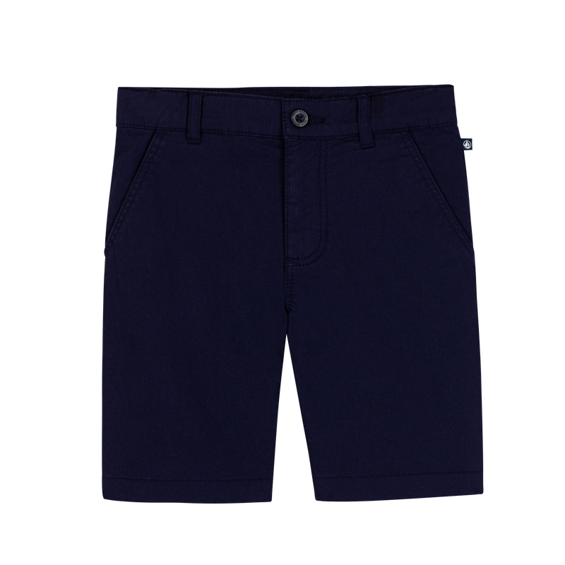 Petit Bateau Short Bébé Garçon En Seersucker Rayé - Qualité Iconique Française