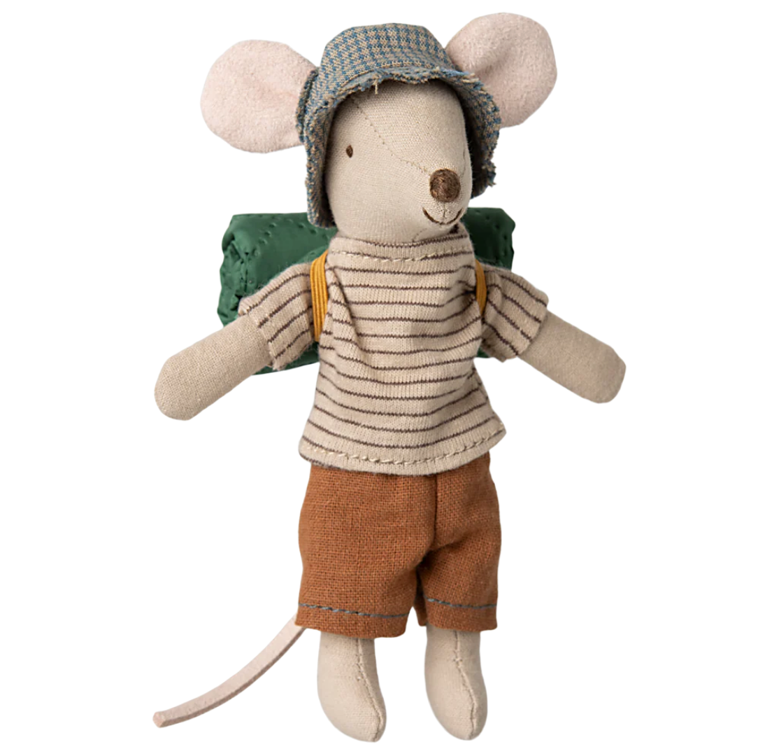 Maileg - Hiker Mouse, Big Brother - Fine Stripes