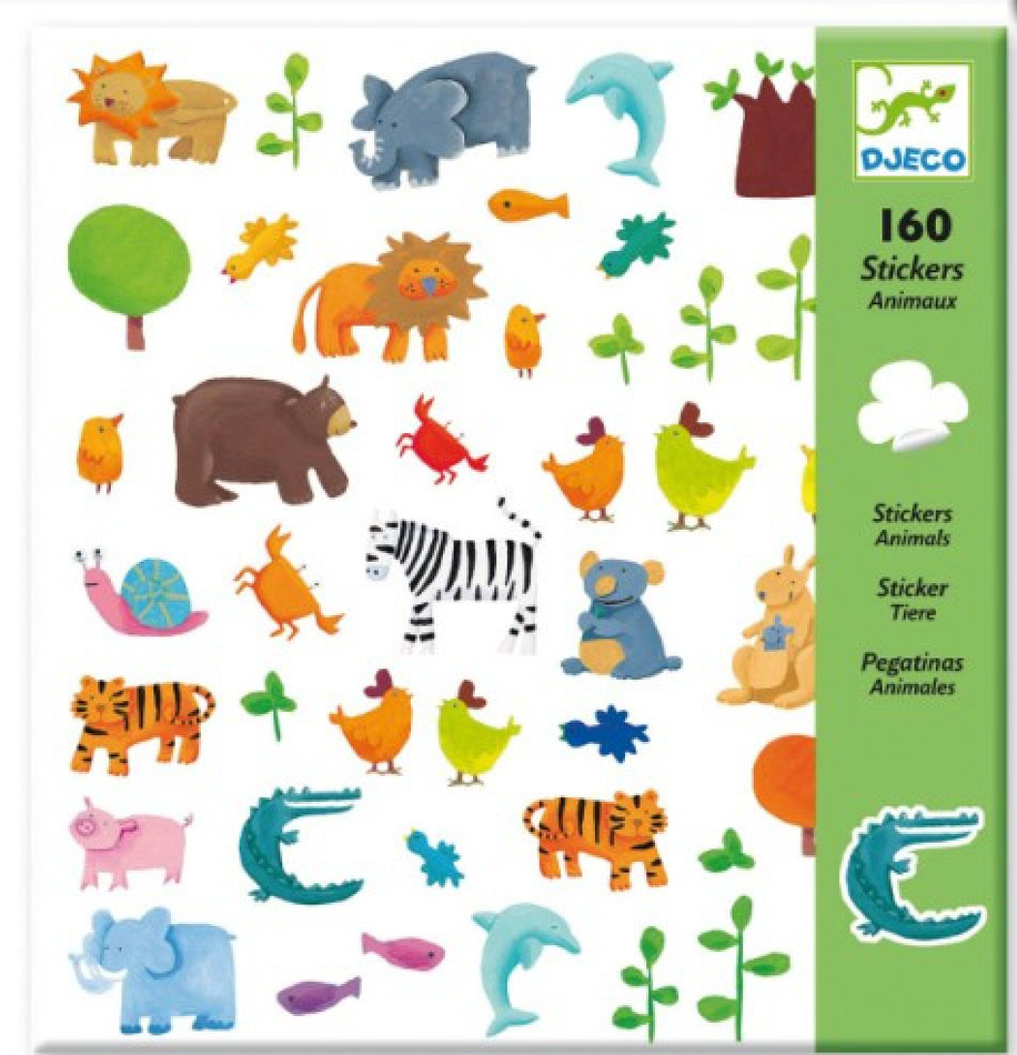 Djeco - Stickers réutilisables  "Les animaux de la ferme"
