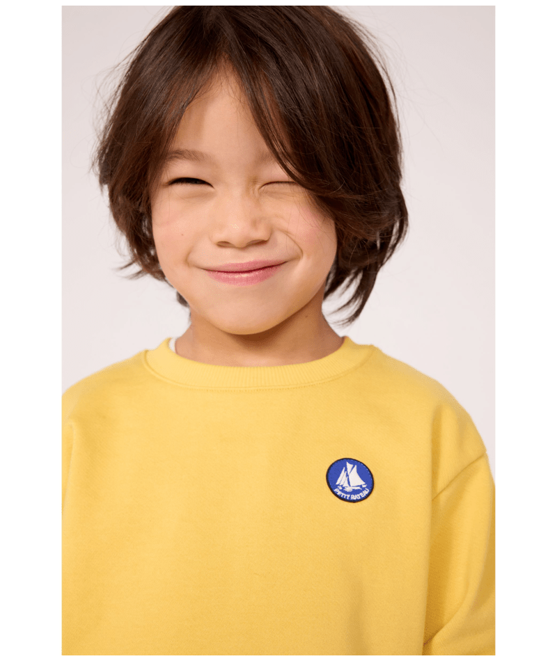 Petit Bateau - Sweatshirt enfant en coton uni