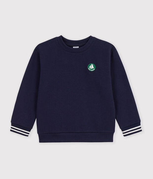 Petit Bateau - Sweatshirt enfant en coton uni