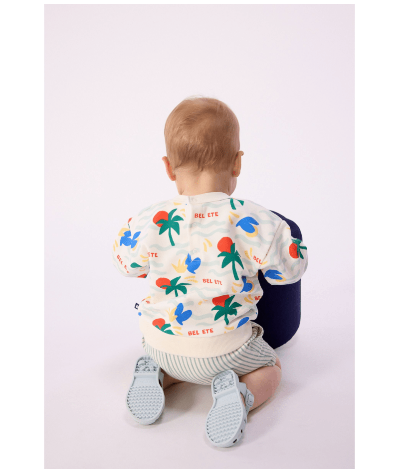 Petit Bateau - Sweatshirt bébé en coton imprimé