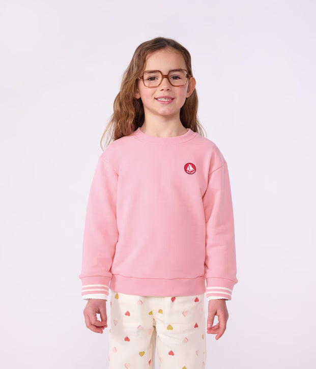 Petit Bateau - Sweatshirt enfant en coton uni