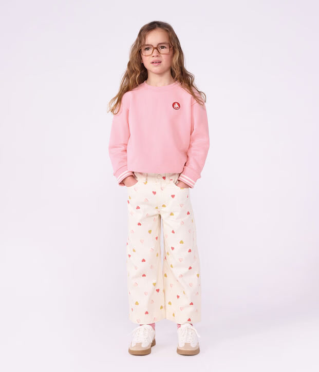Petit Bateau - Sweatshirt enfant en coton uni