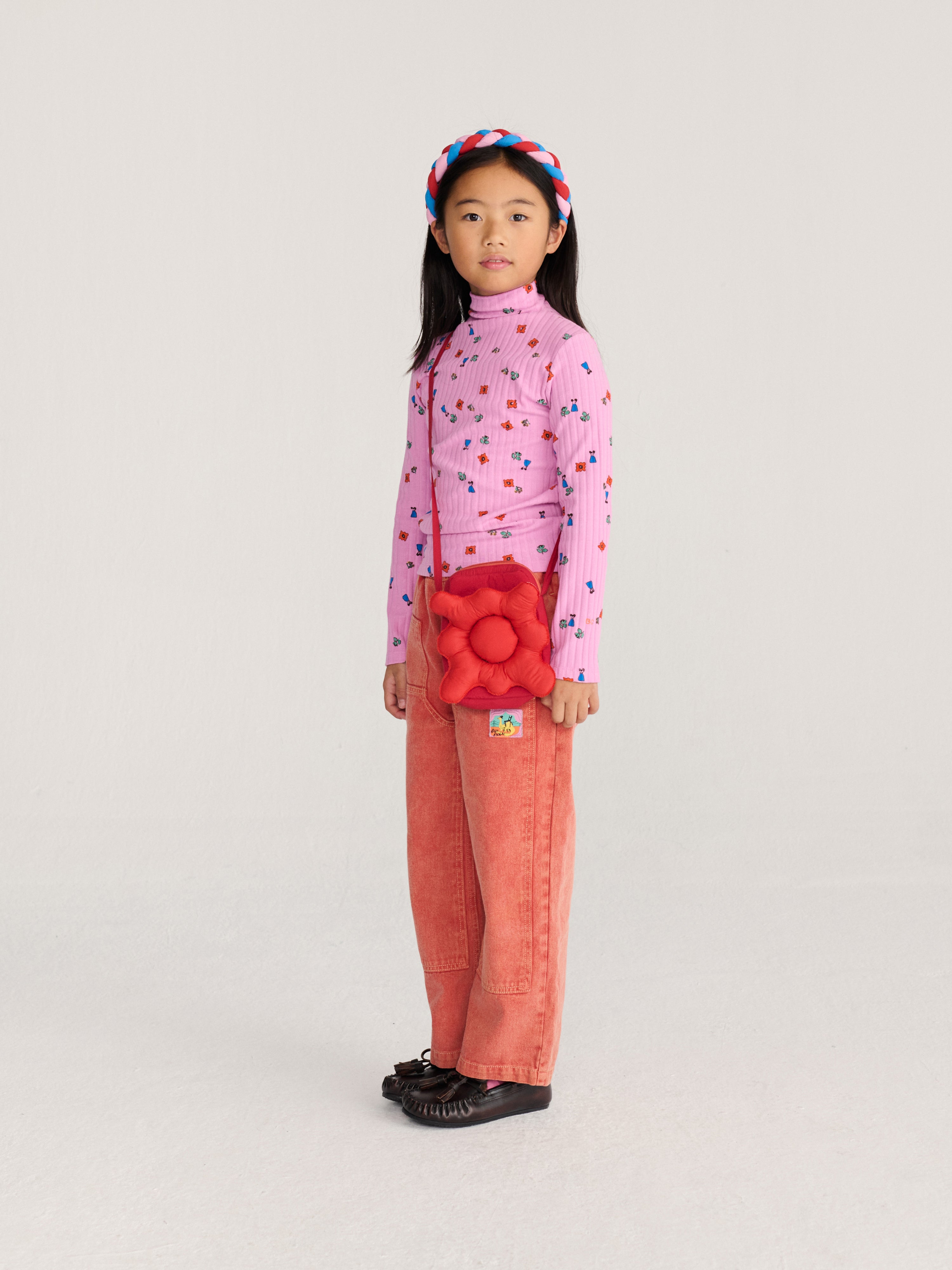 Bobo Choses - All-over floral turtleneck T-shirt