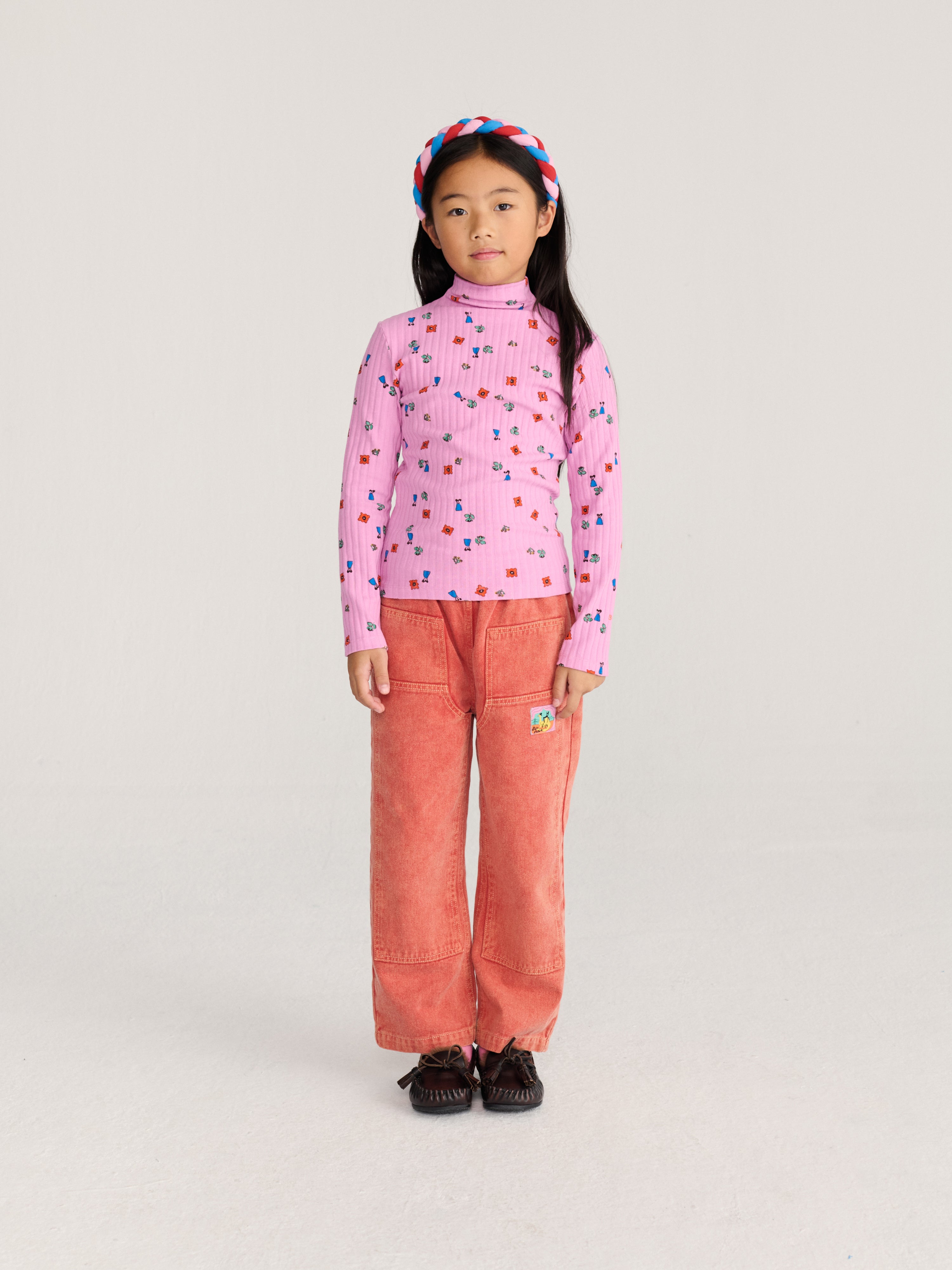 Bobo Choses - All-over floral turtleneck T-shirt