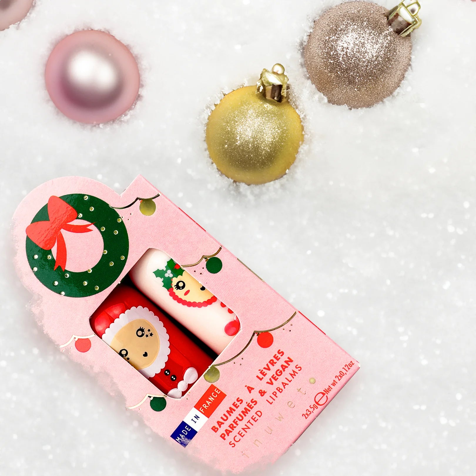 Blush - Duo Baumes Couronne de Noël