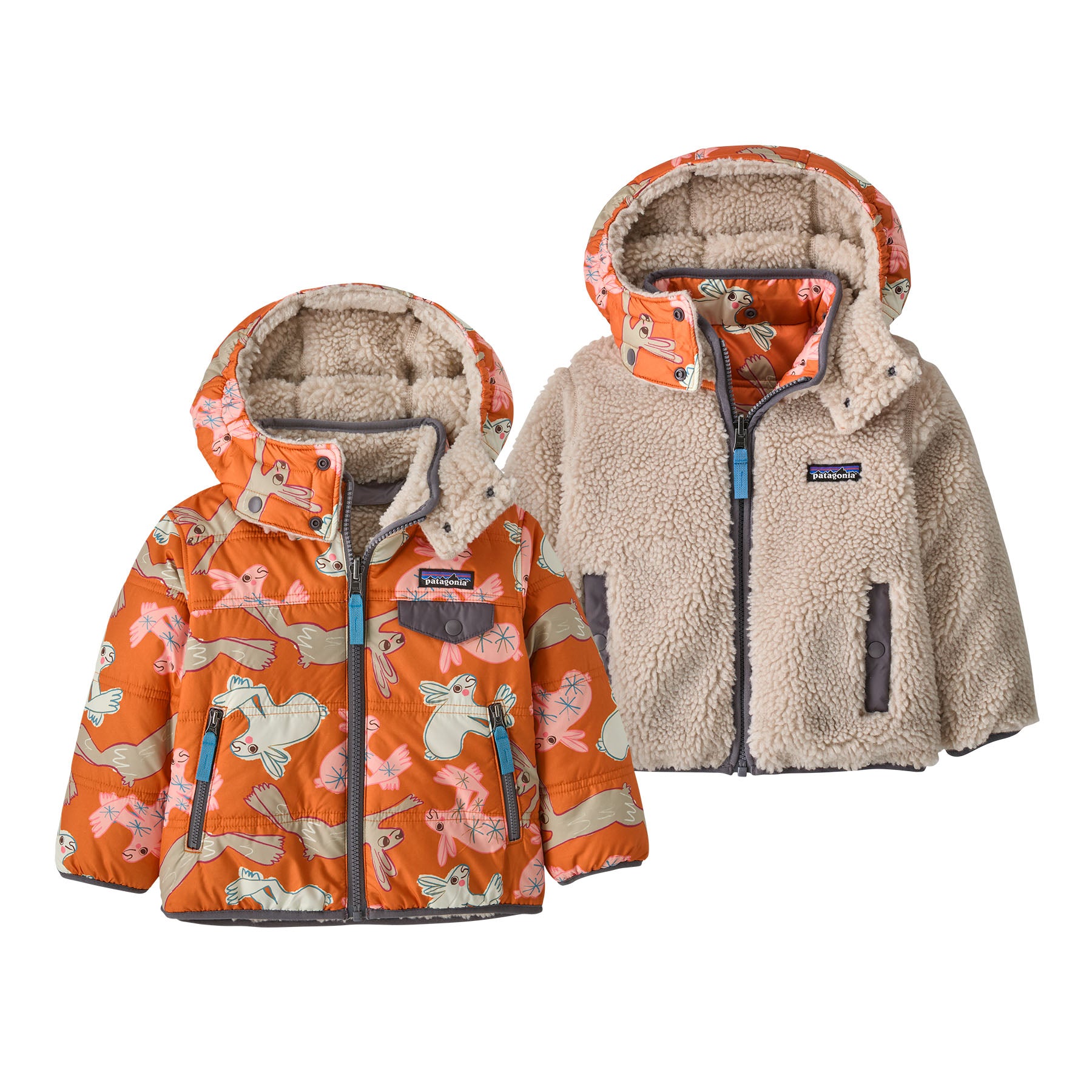 Patagonia - Veste à Capuche Baby Reversible Tribbles