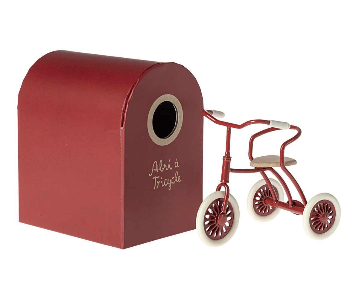 Maileg - Abri a tricycle Mouse