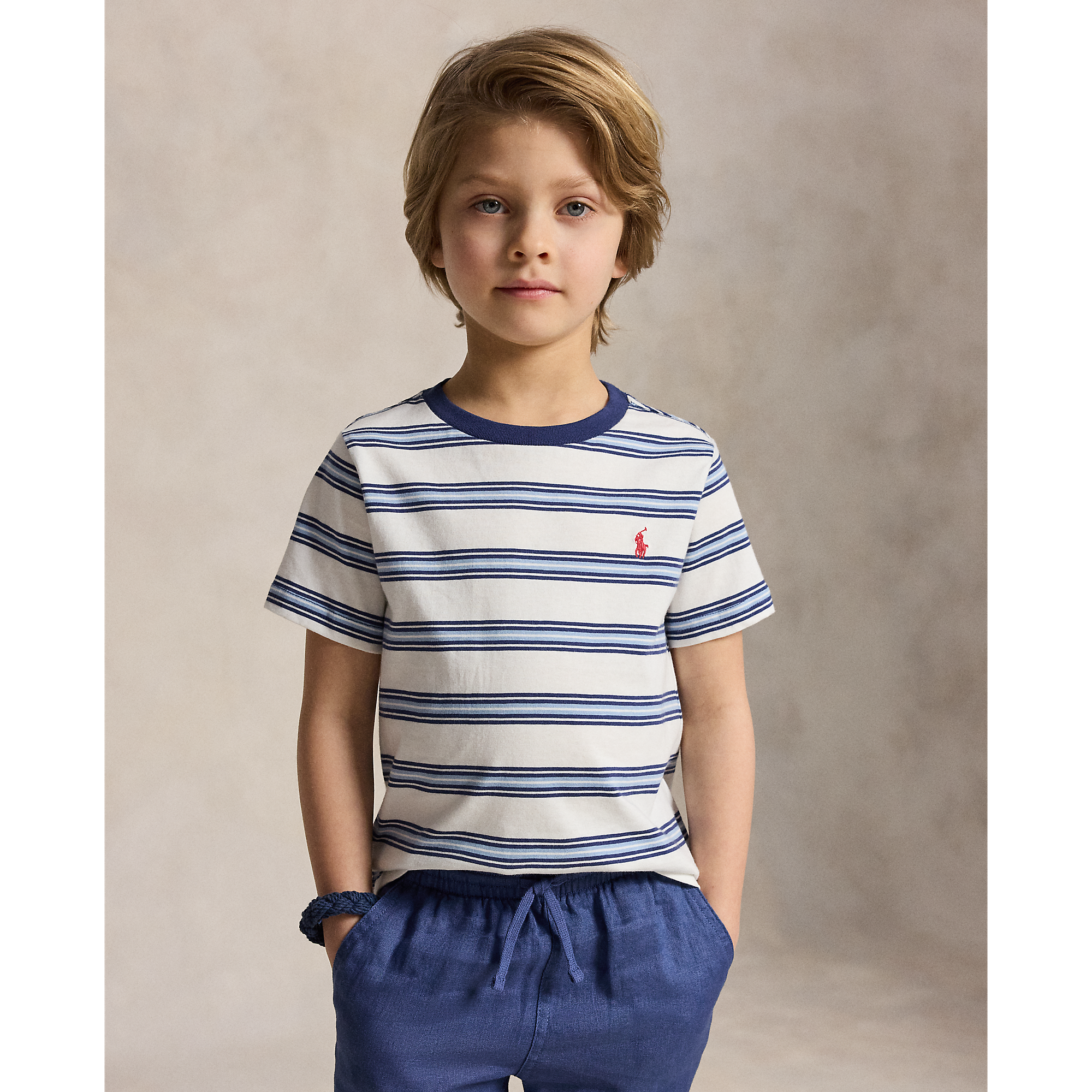 Polo Ralph Lauren - T-shirt en jersey de coton rayé