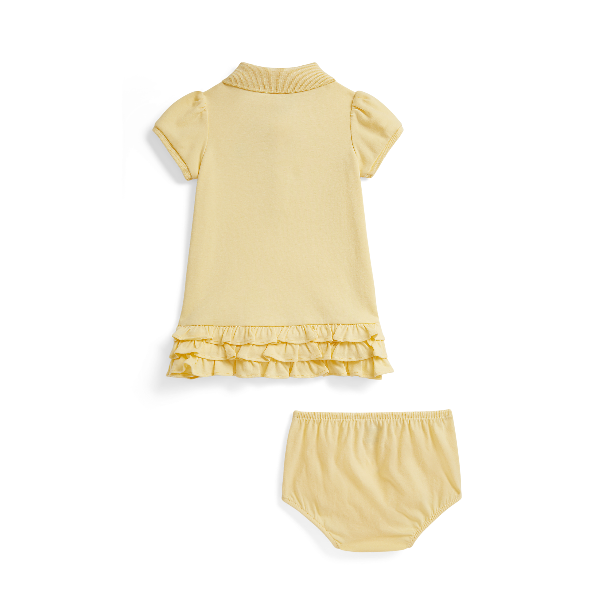 Polo Ralph Lauren - Robe polo à volants en coton et bloomer