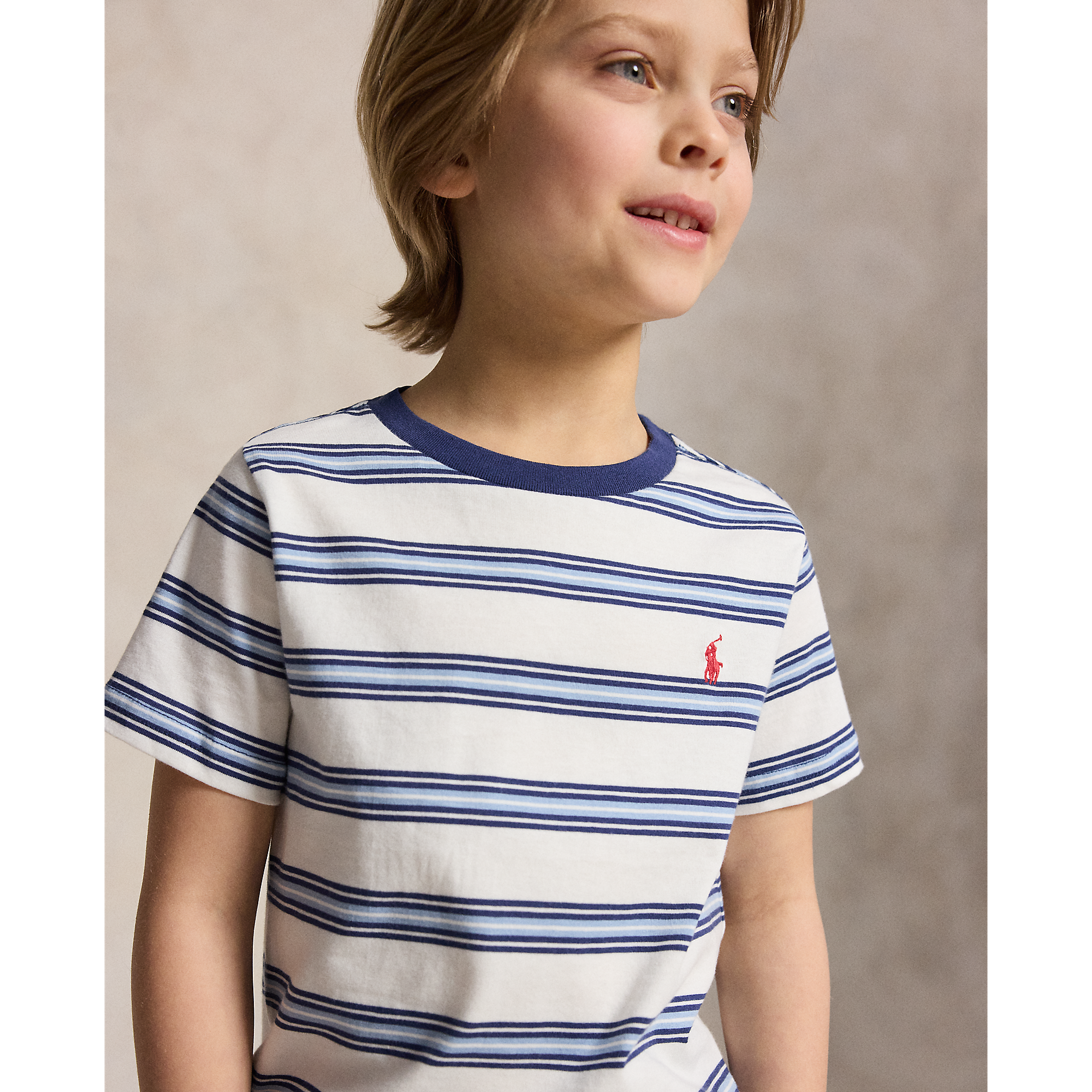Polo Ralph Lauren - T-shirt en jersey de coton rayé
