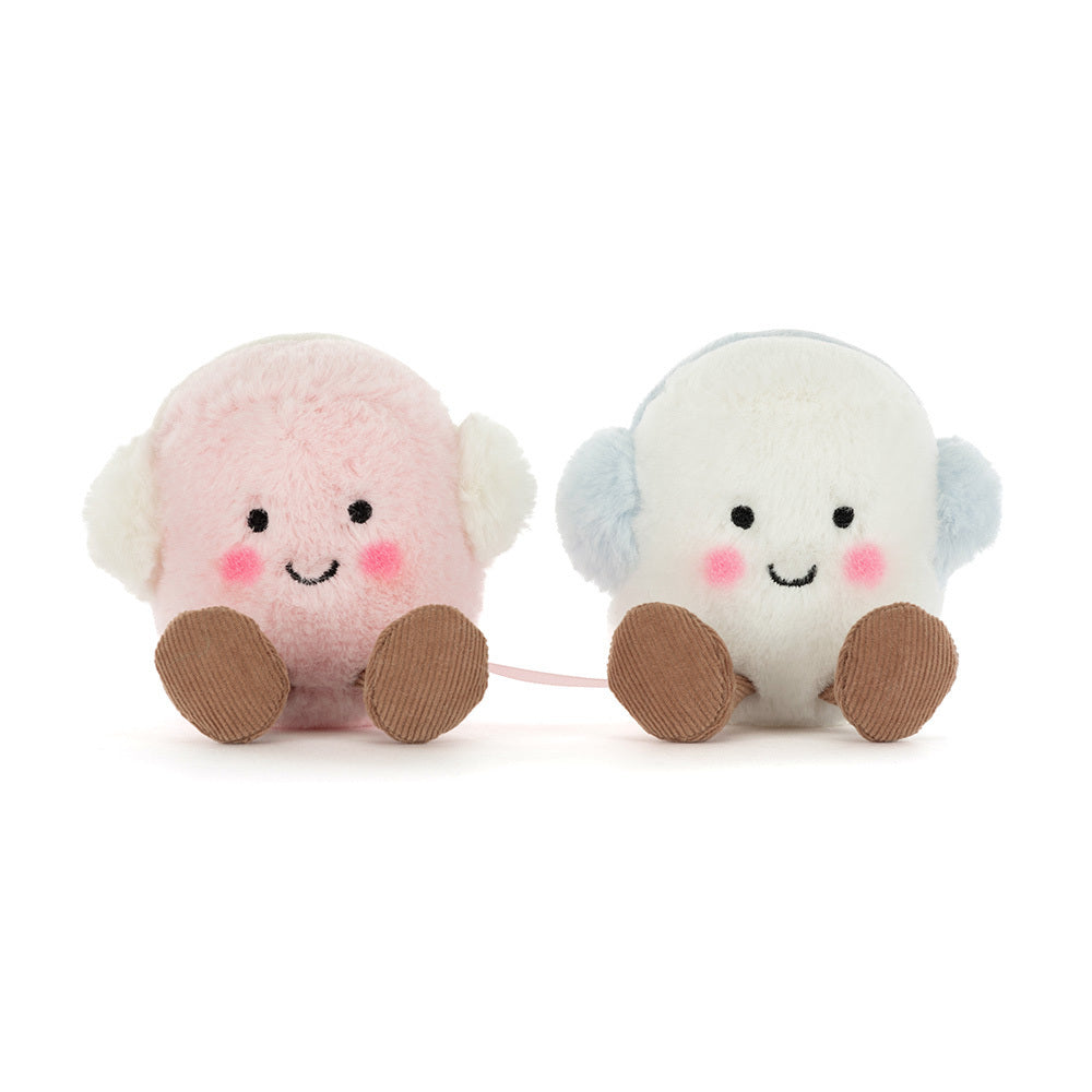 Jellycat - Amuseables Pink and White Marshmallow Toastie 
