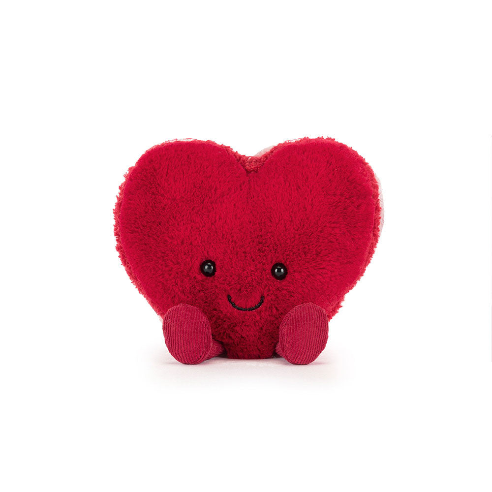 Jellycat - Macaron Arlette Coeur Rouge Amuseable