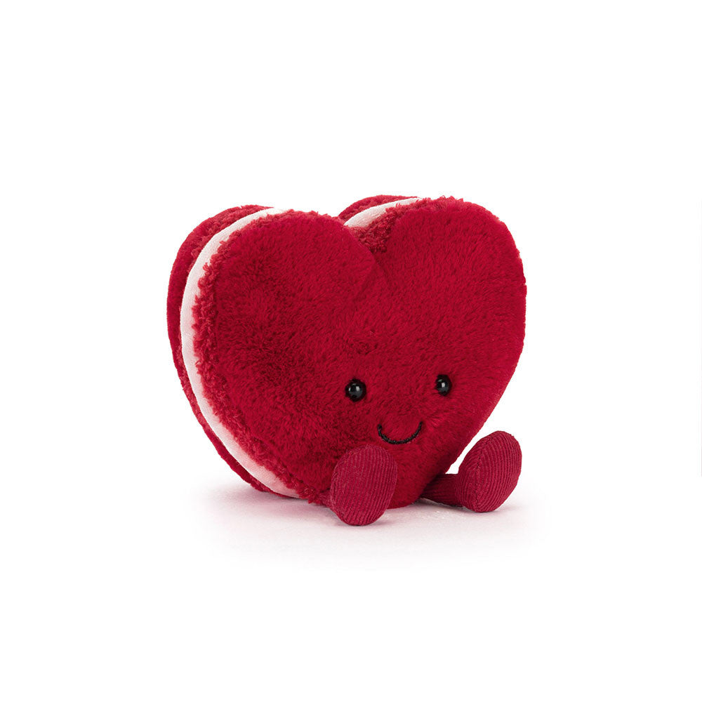 Jellycat - Macaron Arlette Coeur Rouge Amuseable