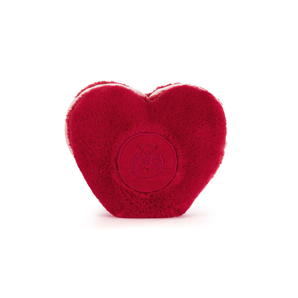 Jellycat - Macaron Arlette Coeur Rouge Amuseable