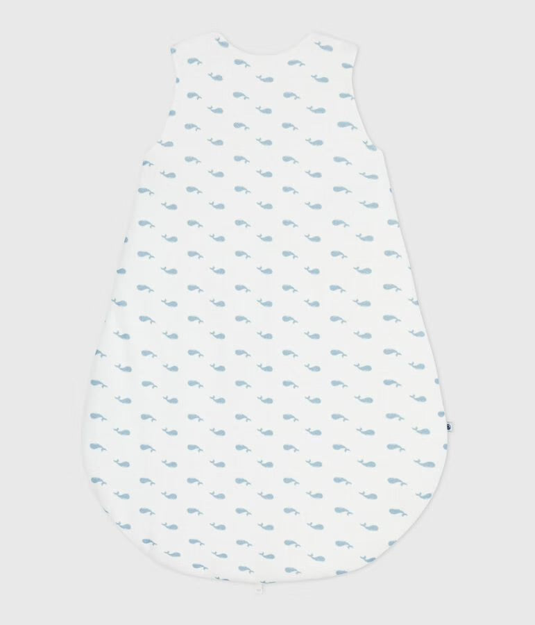 Petit Bateau - Babies' 3 TOG whale-print corduroy sleeping bag