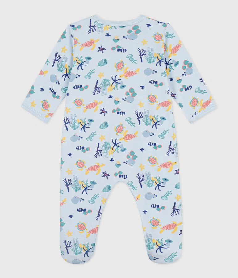 Petit Bateau - Pyjama bébé en coton imprimé marin phosphorescent