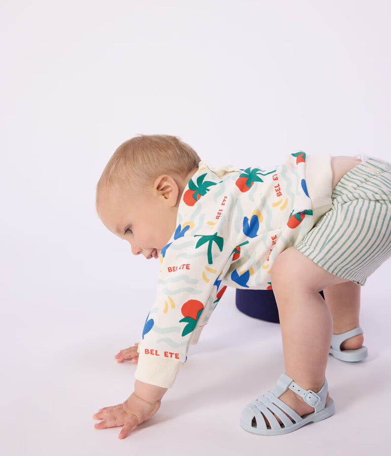 Petit Bateau - Sweatshirt bébé en coton imprimé