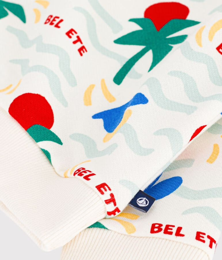 Petit Bateau - Sweatshirt bébé en coton imprimé