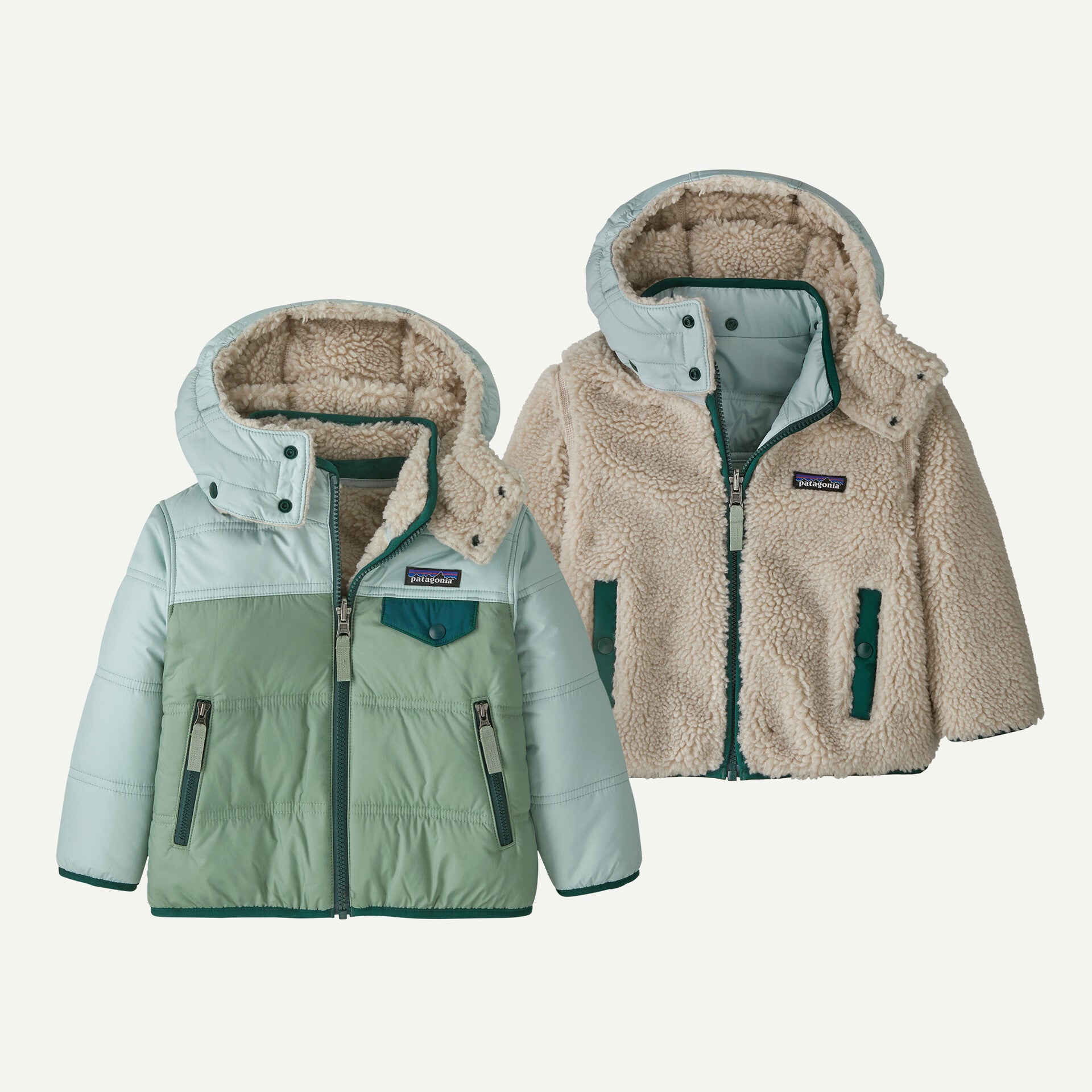 Patagonia - Veste à Capuche Baby Reversible Tribbles