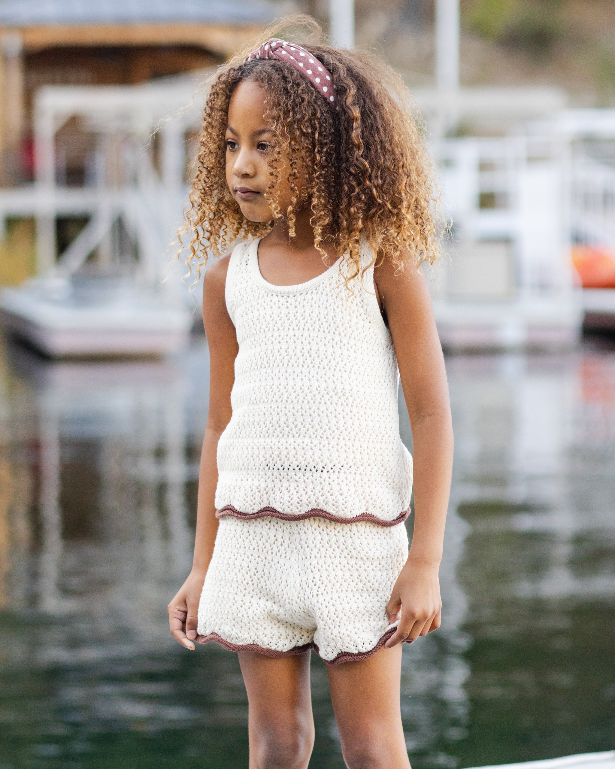 Rylee + Cru - Bandeau Noeud Pois