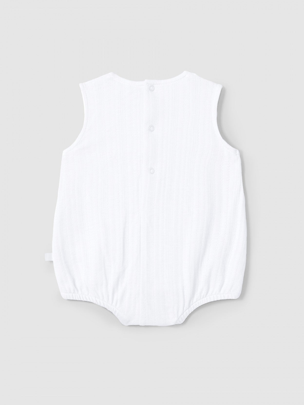 Laranjinha - Shortie in organic cotton with embroidered detail