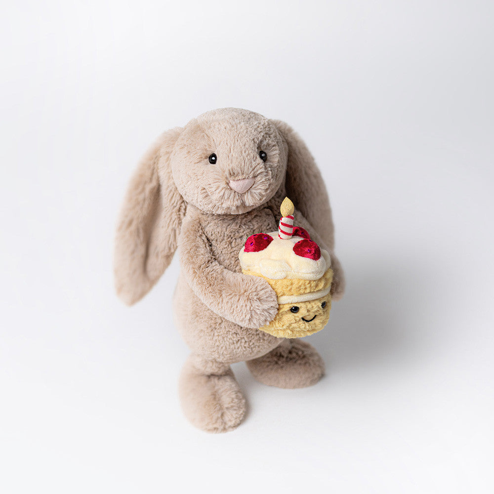 Jellycat - Bashful Birthday Bunny Beige