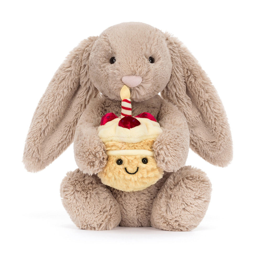 Jellycat - Bashful Birthday Bunny Beige