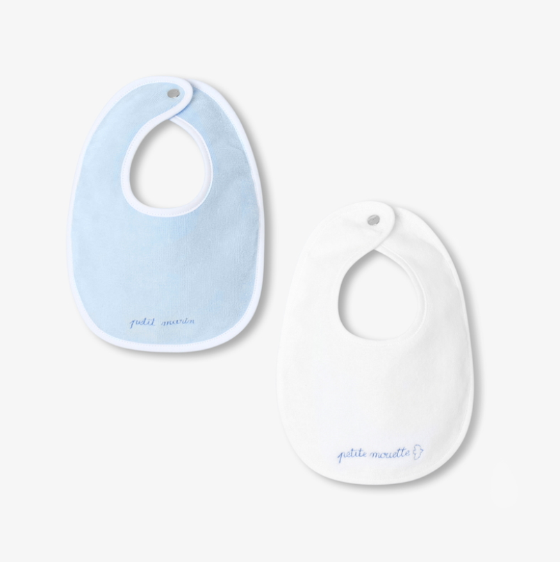 Jacadi - Lot de bavoirs bébé en éponge Petit Marin