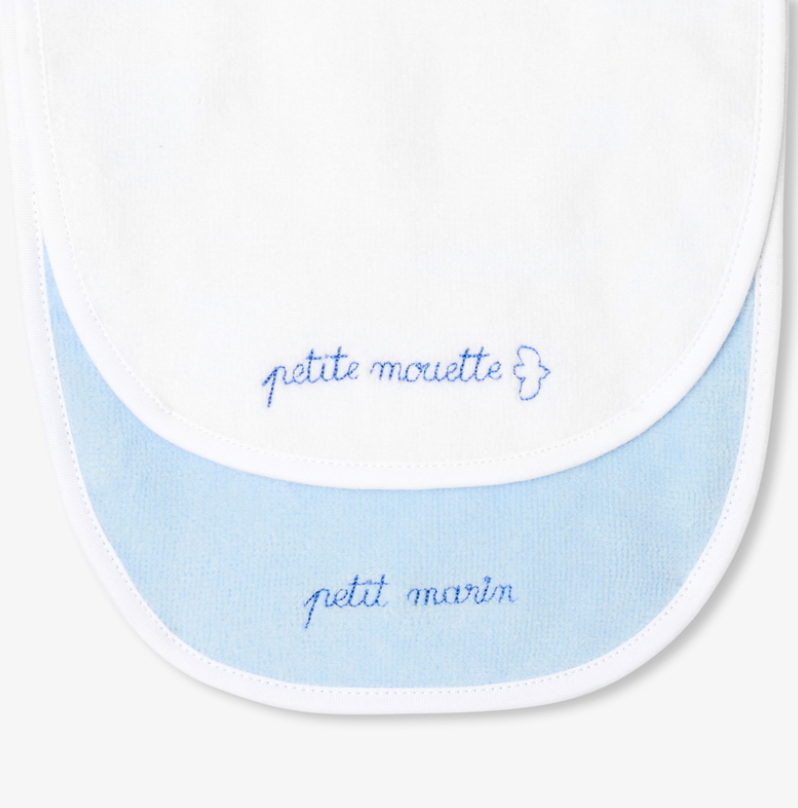 Jacadi - Lot de bavoirs bébé en éponge Petit Marin