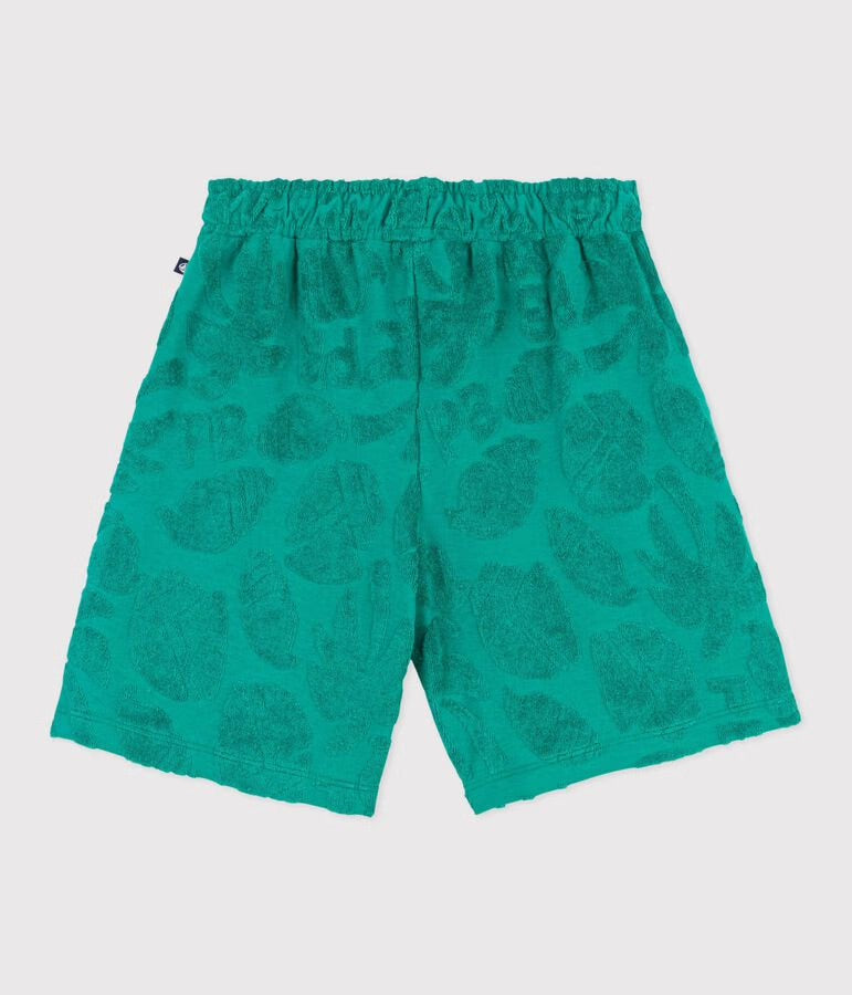 Petit Bateau - Bermuda short enfant en coton uni imprimé