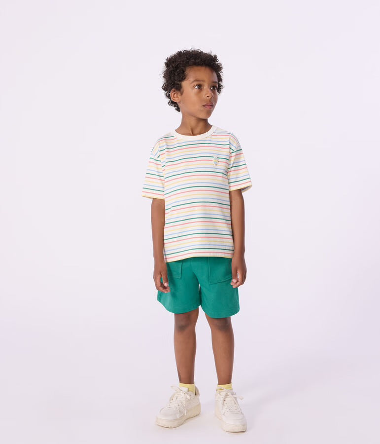 Petit Bateau - Bermuda short enfant en coton uni