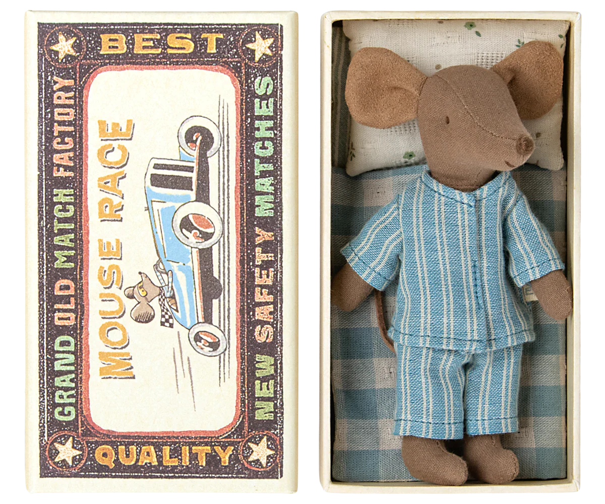 Maileg - Big Brother Mouse in Box - Blue