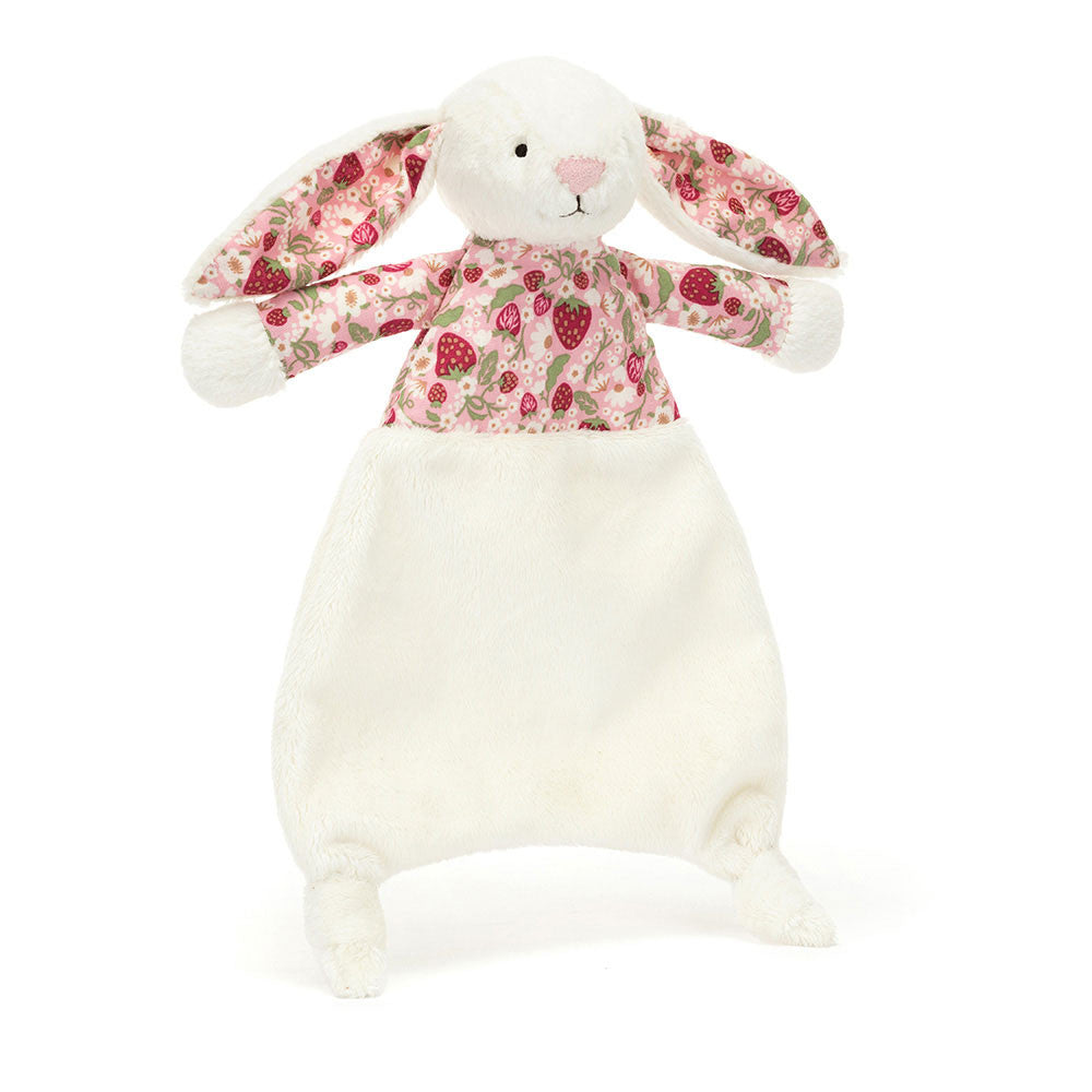 Jellycat - Cream Berry Blossom Bunny Blanket