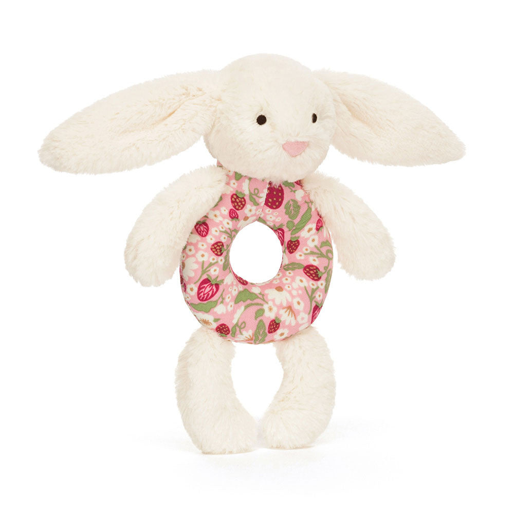 Jellycat - Hochet Lapin Berry Crème