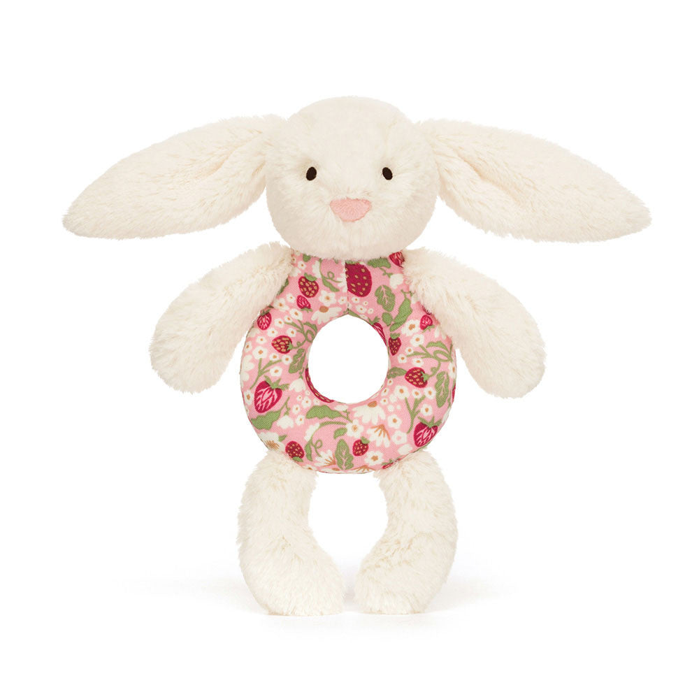 Jellycat - Hochet Lapin Berry Crème