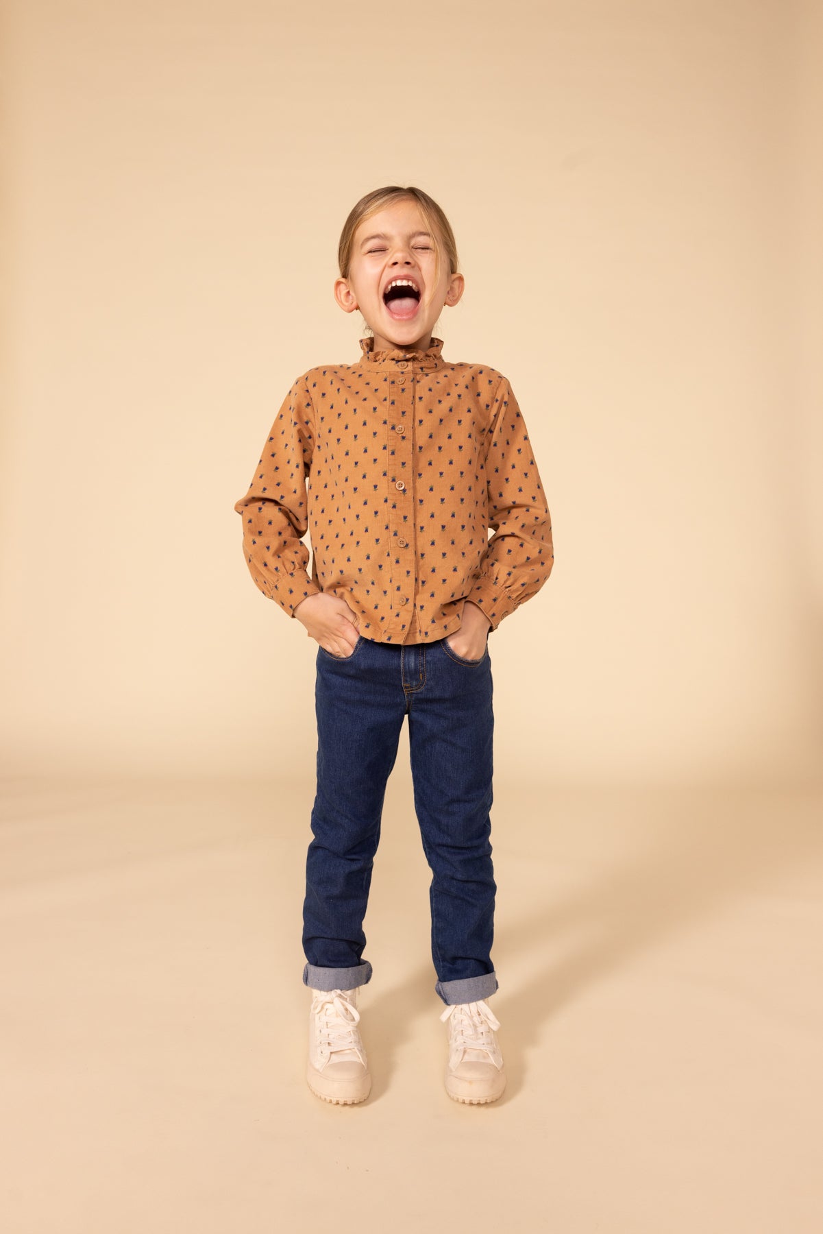 Petit Bateau - Floral Velvet Blouse