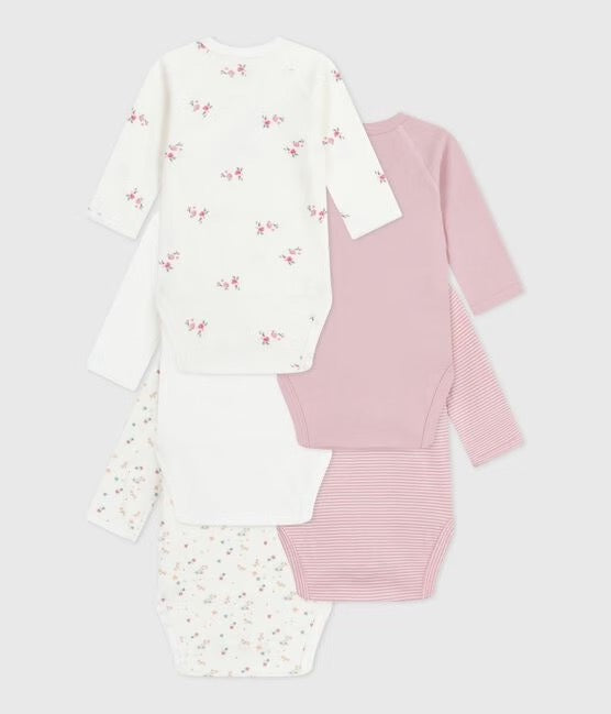 Petit Bateau - Pack of 5 Long Sleeve Diaper Covers